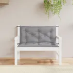 Perne bancă de grădină 2 buc., gri, 100x50x7cm, țesătură oxford GartenMobel Dekor