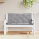 Perne bancă de grădină 2 buc., gri, 120x50x7cm, țesătură oxford GartenMobel Dekor