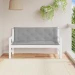 Perne bancă de grădină 2 buc., gri, 150x50x7cm, țesătură oxford GartenMobel Dekor