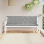 Perne bancă de grădină 2 buc., gri, 180x50x7cm, țesătură oxford GartenMobel Dekor