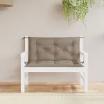 Perne bancă de grădină 2 buc., gri taupe, țesătură oxford GartenMobel Dekor