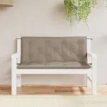Perne bancă de grădină 2 buc., gri taupe, țesătură oxford GartenMobel Dekor