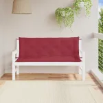 Perne bancă de grădină 2 buc., roșu vin, țesătură oxford GartenMobel Dekor