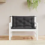Perne bancă de grădină 2buc.,negru, 100x50x7cm, țesătură oxford GartenMobel Dekor