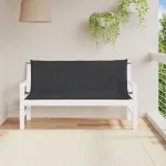 Perne bancă de grădină 2buc.,negru, 150x50x7cm, țesătură oxford GartenMobel Dekor