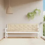Perne bancă de grădină 2 buc., bej, 200x50x7cm, țesătură oxford GartenMobel Dekor