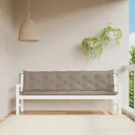 Perne bancă de grădină 2 buc., gri taupe, țesătură oxford GartenMobel Dekor