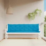 Perne bancă de grădină 2buc., albastru deschis, țesătură oxford GartenMobel Dekor