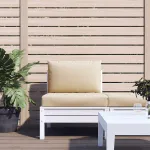 Perne pentru canapea din paleți, 2 buc., bej, material textil GartenMobel Dekor