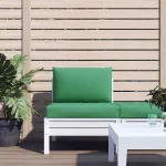 Perne pentru canapea din paleți, 2 buc., verde, textil GartenMobel Dekor