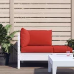 Perne pentru canapea din paleți, 3 buc., roșu, material textil GartenMobel Dekor