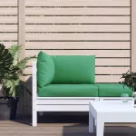 Perne pentru canapea din paleți, 3 buc., verde, textil GartenMobel Dekor