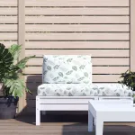 Perne pentru paleți, 2 buc., model de frunze, țesătură oxford GartenMobel Dekor