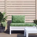 Perne pentru paleți, 2 buc., model de frunze, țesătură oxford GartenMobel Dekor