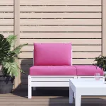 Perne pentru paleți, 2 buc., roz, țesătură oxford GartenMobel Dekor