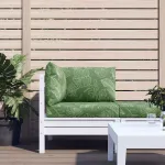 Perne pentru paleți, 3 buc., model de frunze, țesătură oxford GartenMobel Dekor