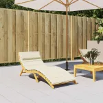 Pernă de șezlong, crem, 180x60x4 cm, textil Oxford GartenMobel Dekor