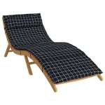 Perna de șezlong pentru soare Negru 178 x 60 x 4 cm GartenMobel Dekor