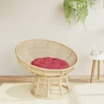 Pernă rotundă, roșu vin, Ø 60 x11 cm, țesătură Oxford GartenMobel Dekor