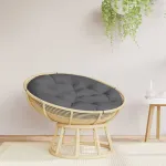 Pernă rotundă antracit Ø 100 x11 cm, țesătură Oxford GartenMobel Dekor