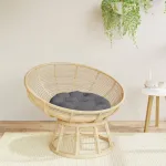 Pernă rotundă antracit Ø 60 x11 cm, țesătură Oxford GartenMobel Dekor