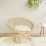 Pernă rotundă crem, Ø 60 x11 cm, țesătură Oxford GartenMobel Dekor