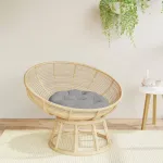 Pernă rotundă gri, Ø 60 x11 cm, țesătură Oxford GartenMobel Dekor