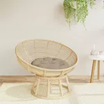 Pernă rotundă gri taupe, Ø 60 x11 cm, țesătură Oxford GartenMobel Dekor