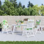 Perne de scaun spătar înalt, 4 buc., multicolor, textil oxford GartenMobel Dekor