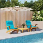 Perne pentru scaune Simplu 2 pcs Turcoaz 58 x 77 x 4,5 cm GartenMobel Dekor
