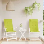 Perne scaun cu spătar înalt, 2 buc, vernil, țesătură Oxford GartenMobel Dekor
