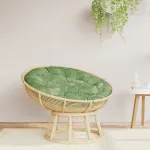 Pernă rotundă, model frunze, Ø 100 x 11 cm, țesătură Oxford GartenMobel Dekor