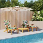 Perne de scaun terasă, 2 buc., multicolor, textil oxford GartenMobel Dekor