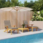 Perne scaun de terasă, 2 buc, gri taupe, țesătură Oxford GartenMobel Dekor