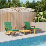Perne scaun de terasă, 2 buc, verde, țesătură Oxford GartenMobel Dekor