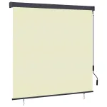 Rulou textil cu perdele Crem 180 x 250 cm Țesătură și Aluminiu GartenMobel Dekor