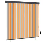 Rulou textil cu perdele Dungi Galben și Albastru 180 x 250 cm GartenMobel Dekor