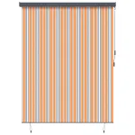 Rulou textil cu perdele Dungi Galben și Albastru 200 x 250 cm GartenMobel Dekor