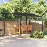 Copertină, antracit, 4x3 m, 180 g/m², material textil și oțel GartenMobel Dekor