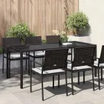 Masă de Grădină Maro 190 x 90 x 75 cm poliratan GartenMobel Dekor