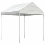 Foișor cu acoperiș, alb, 2,28x2,23x2,69 m, polietilenă GartenMobel Dekor