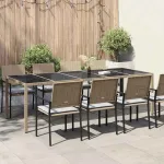 Masă de Grădină Bej 250 x 100 x 75 cm poliratan GartenMobel Dekor