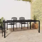 Masă de grădină, antracit, 200x100x72 cm, oțel GartenMobel Dekor