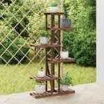 Suport pentru flori, 75x25x140,5 cm, lemn masiv de brad GartenMobel Dekor