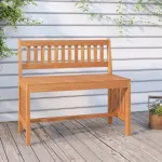 Bancă de grădină, 80 cm, lemn masiv de eucalipt GartenMobel Dekor