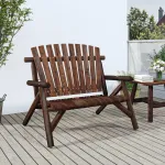Bancă de grădină cu 2 locuri, 119x85x98 cm, lemn masiv molid GartenMobel Dekor