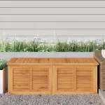 Ladă depozitare grădină cu geantă, 150x50x55 cm, lemn masiv tec GartenMobel Dekor