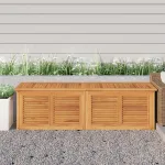 Ladă depozitare grădină cu geantă, 175x50x55 cm, lemn masiv tec GartenMobel Dekor