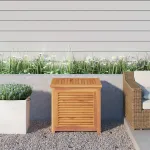 Ladă depozitare grădină cu geantă, 60x50x58 cm, lemn masiv tec GartenMobel Dekor