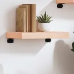 Poliță de perete, 40x30x(2-6) cm, lemn masiv de stejar netratat GartenMobel Dekor
